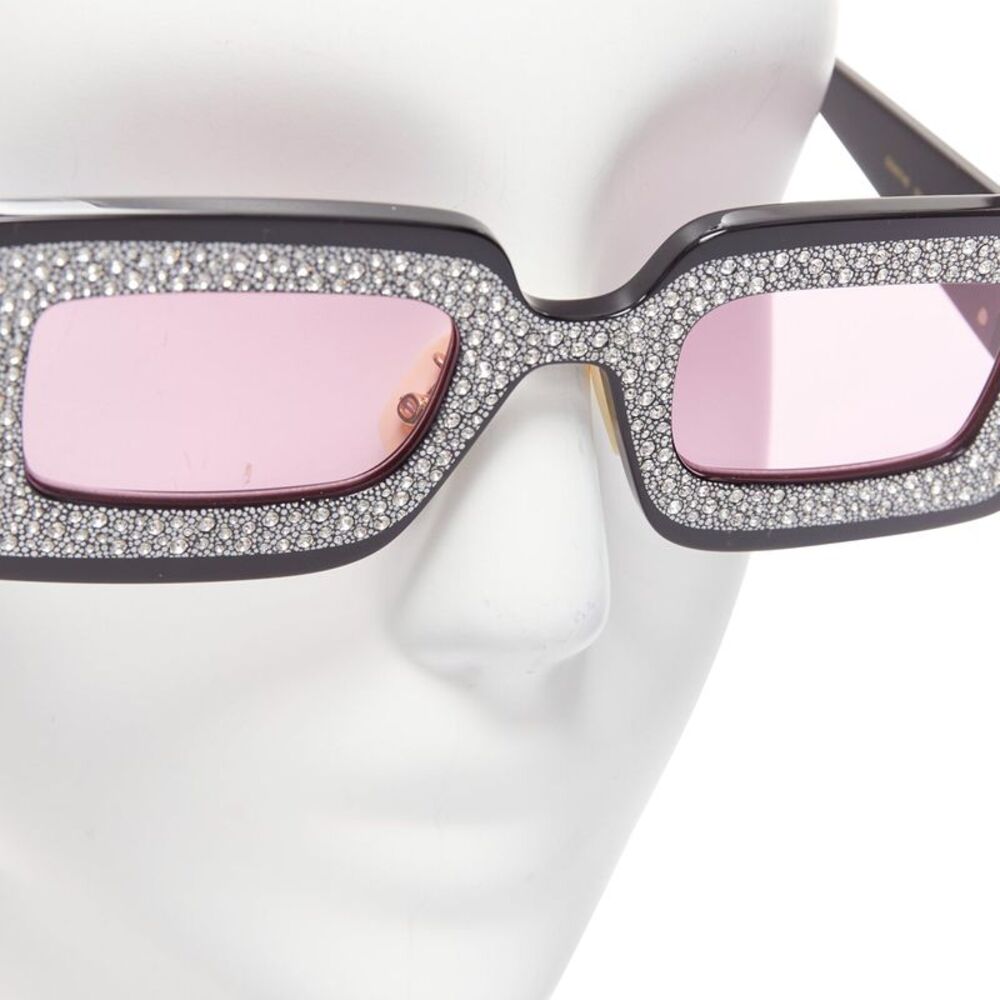 Gucci Crystal Frame Rectangular Sunnies - image 6
